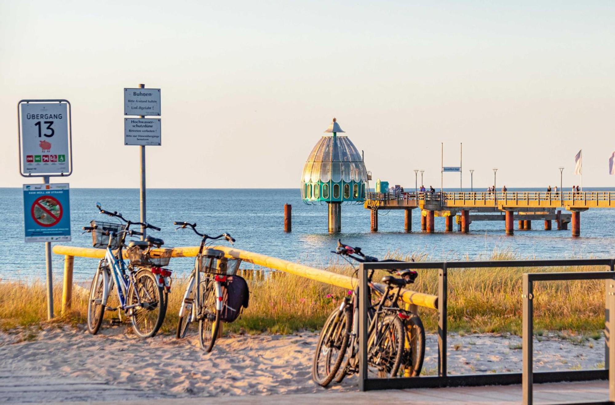 Seebaer Mit Terrasse Zingst Esterno foto
